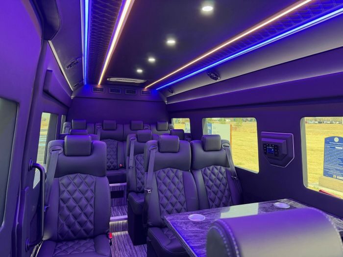 Executive Sprinter seating – Edwards limo service