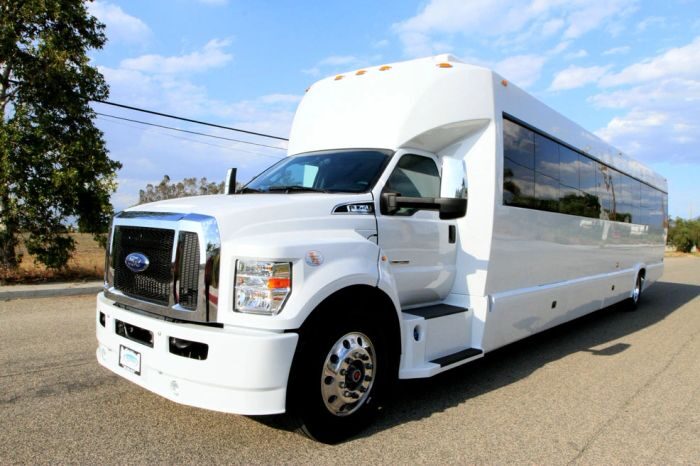 White party bus – Edwards limo service