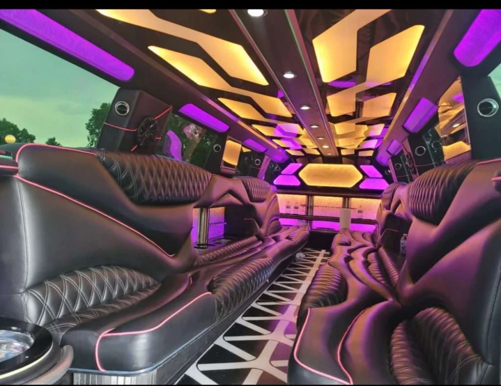 Edwards white Cadillac Escalade stretch limo